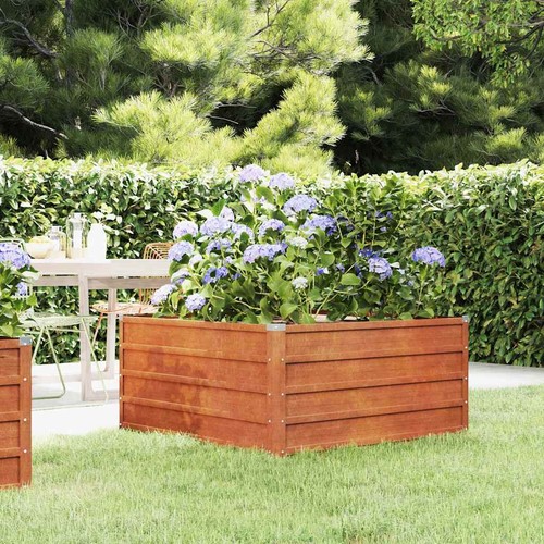Large corten steel raised - large,