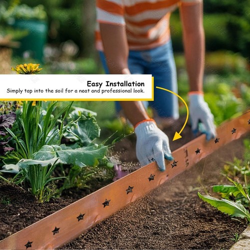 20cm metal garden edging - metal,