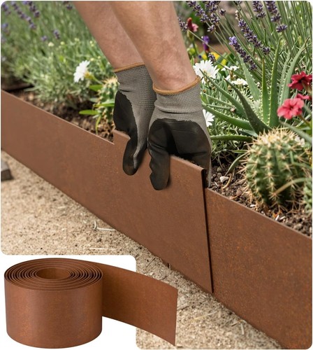 Corten steel lawn - steel,