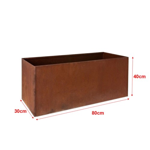Corten steel rectangle cube - corten,