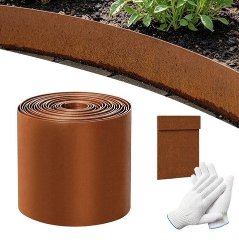 Corten steel lawn edging 6mm - edging, 0.6mm