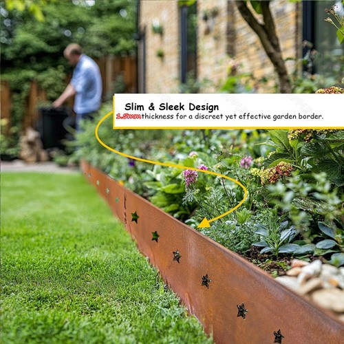 Metal garden edging corten - metal,