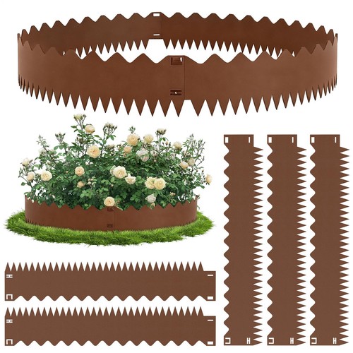 20cm corten steel lawn - 5m, x