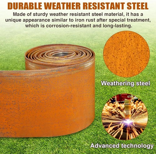 50m corten steel - corten, garden
