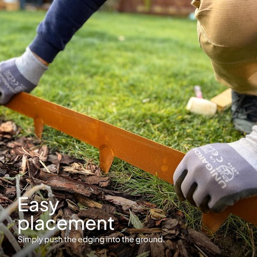Corten steel lawn edging - edging, set
