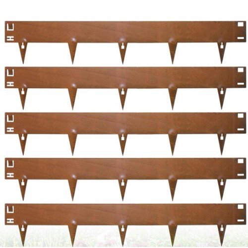 Corten steel lawn edging - edging, set