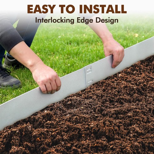 Metal garden edging - garden, corten