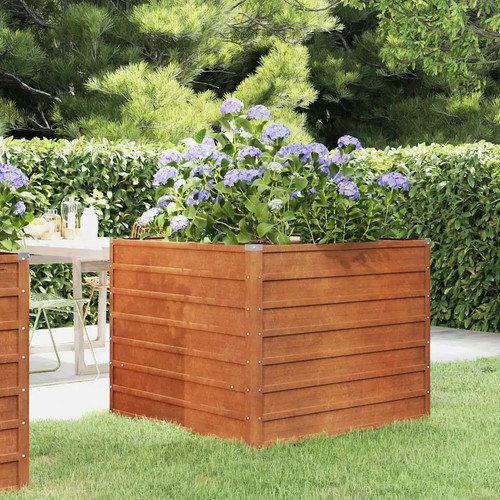 Garden raised bed rusty - raised,