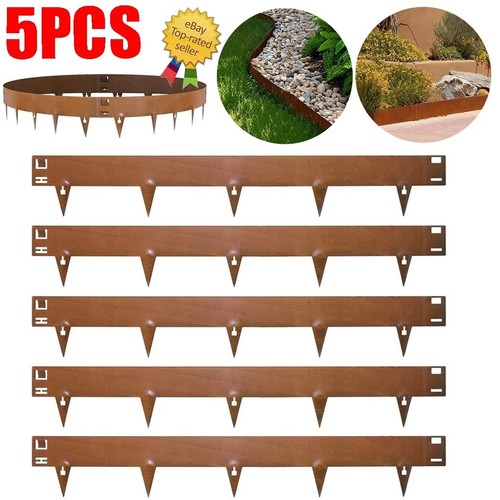 Corten steel lawn edging - lawn,